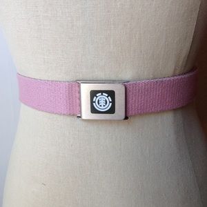 Element Accessories - Element Web Belt in Pink & Olive Green Element Accessories - Element Web Belt in Pink & Olive Green